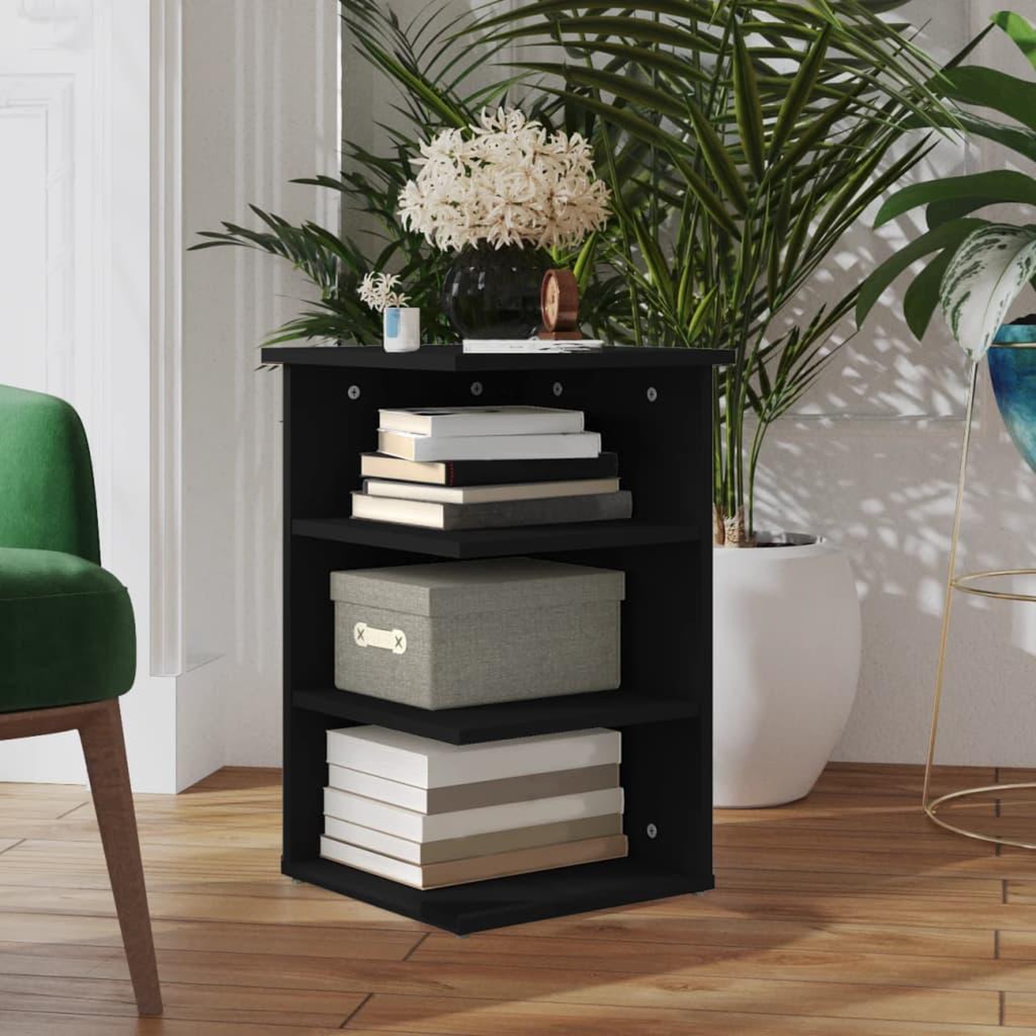 VIDAXL Armoire laterale Noir 35x35x55 cm Agglomere