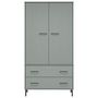 Voir la diapositive 4 : VIDAXL Garde-robe avec pieds en metal Gris 90x55x172,5 cm Bois OSLO