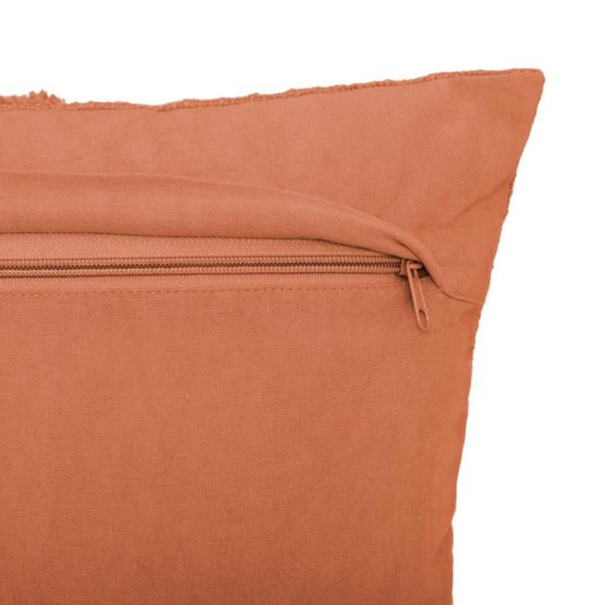 ATMOSPHERA Coussin Déco Tufté  Inca  40x40cm Terracotta