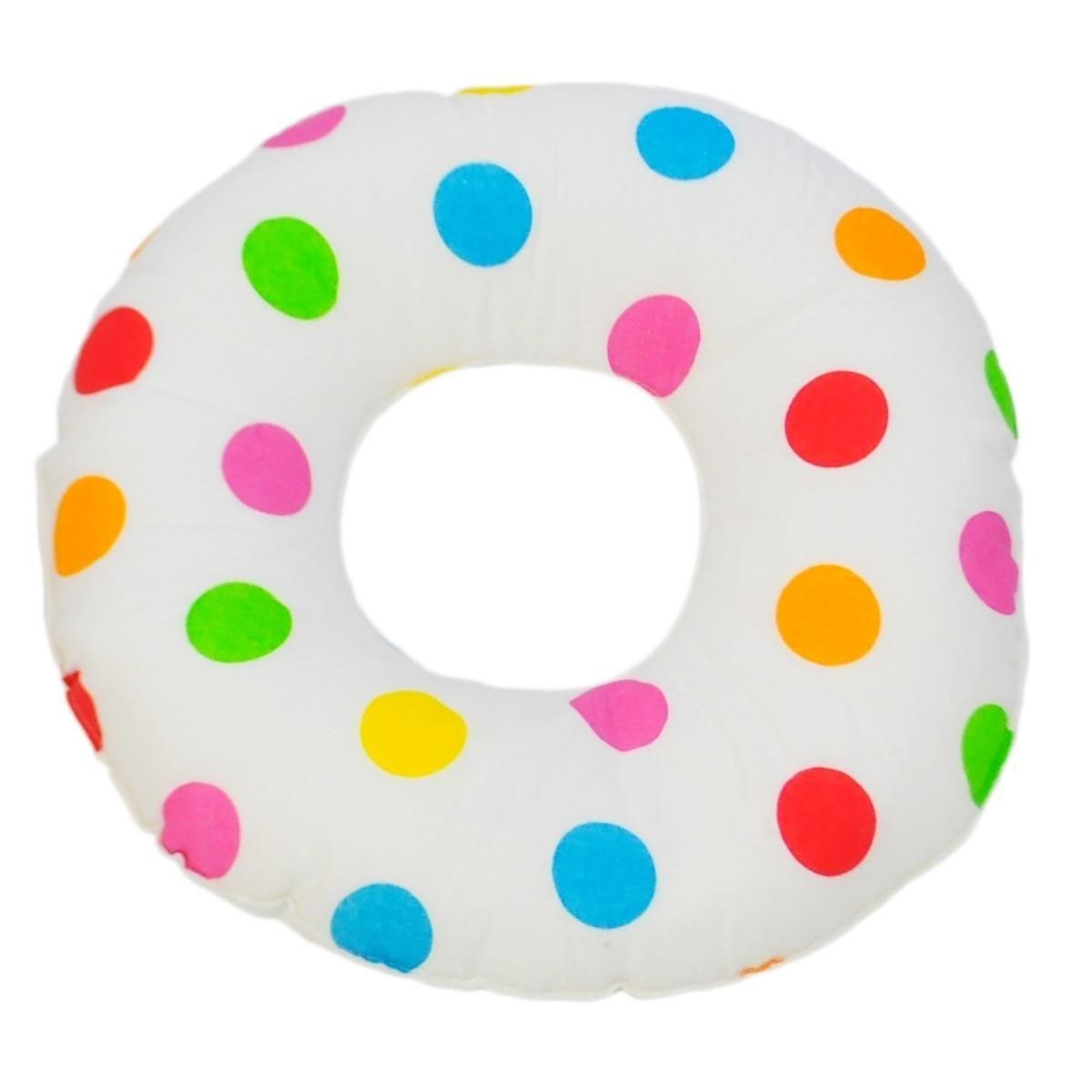 VELINDA Coussin rond post natal boules de printemps + blanc