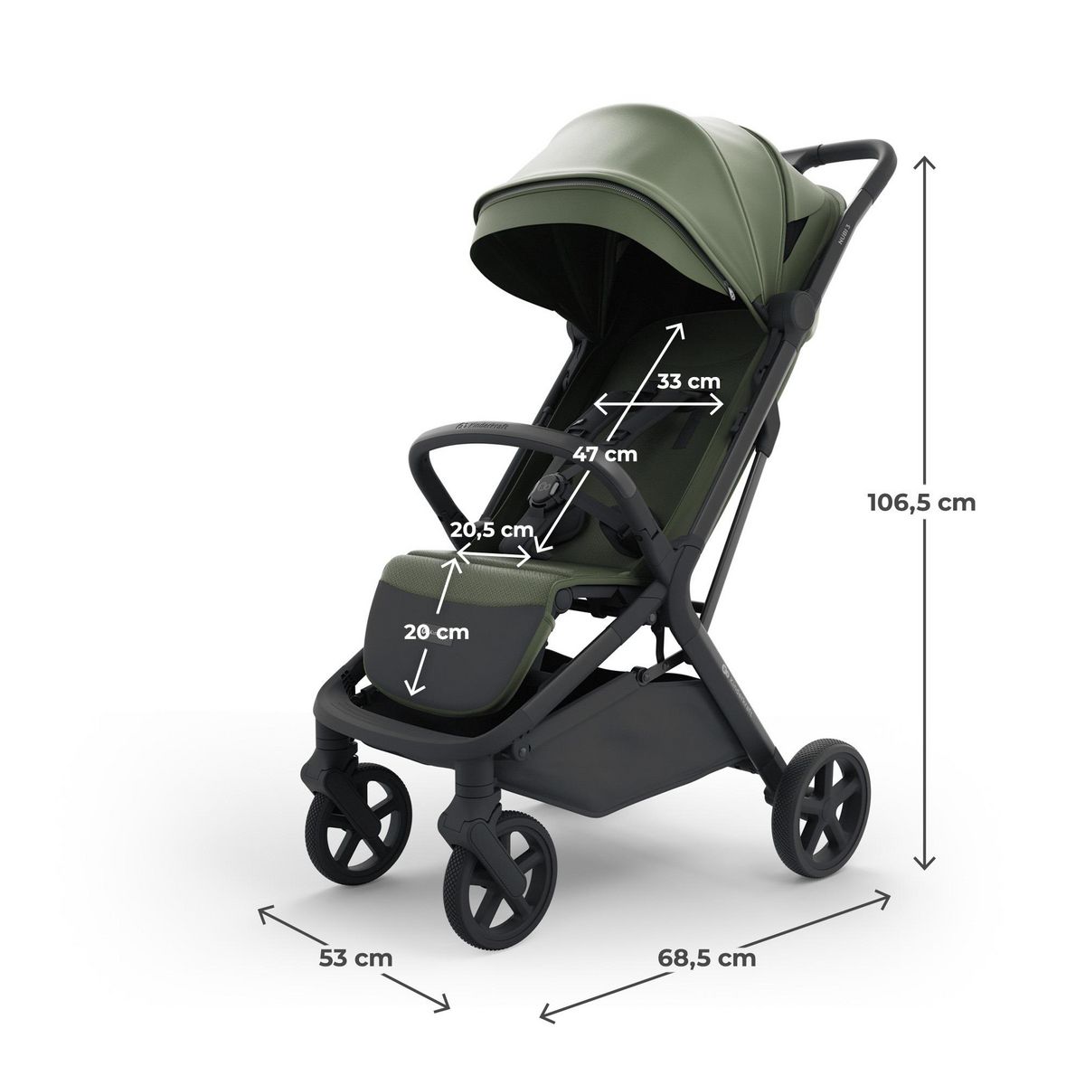 KINDERKRAFT Poussette compacte autofolding avec suspension