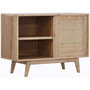 Voir la diapositive 2 : Paris Prix Buffet 1 Porte & 3 Tiroirs en Teck  Archi  120cm Naturel