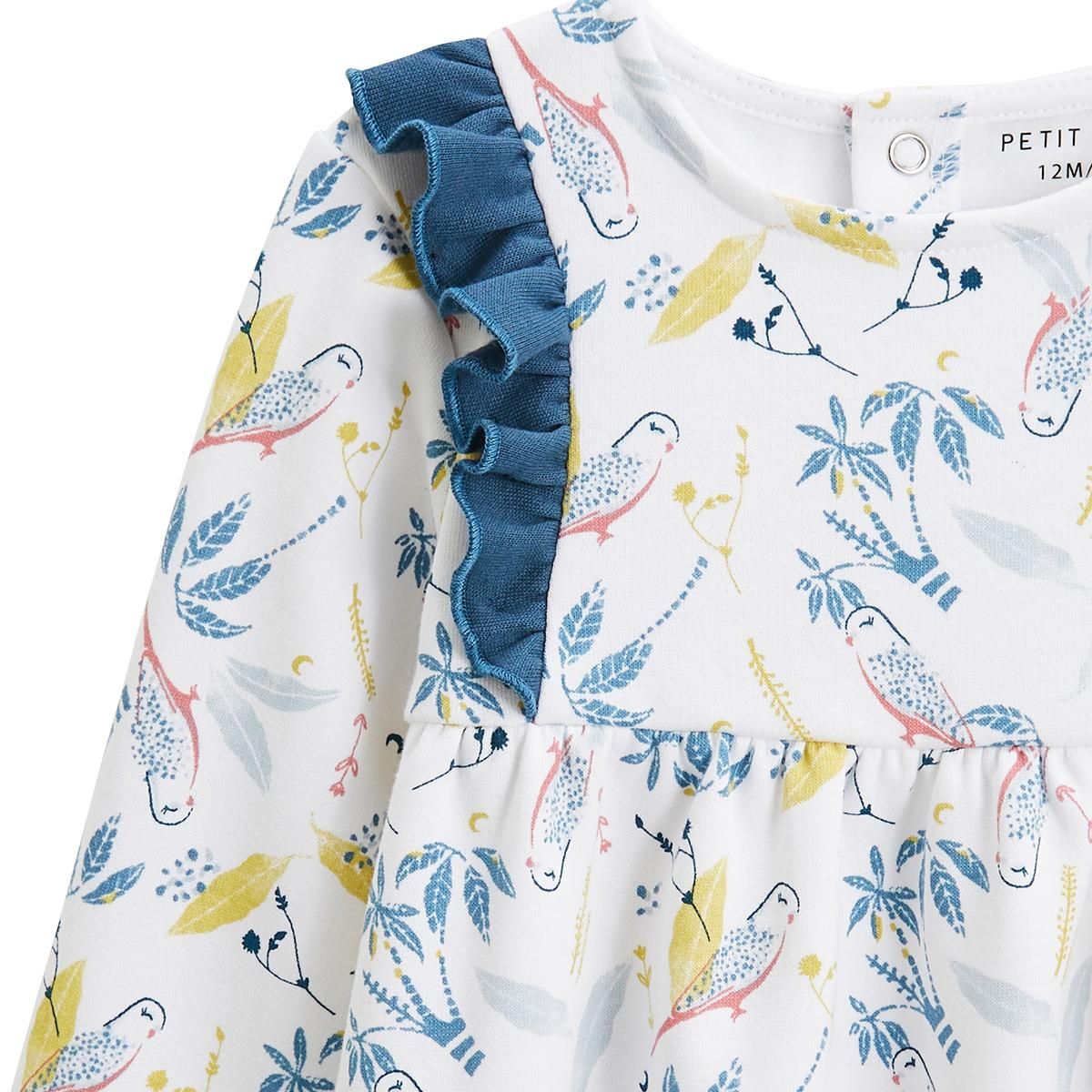 Petit Béguin Robe bébé en molleton Bianca