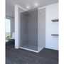 Voir la diapositive 1 : Aurlane Paroi de douche Parma 120 - Verre fumé 120 x 200