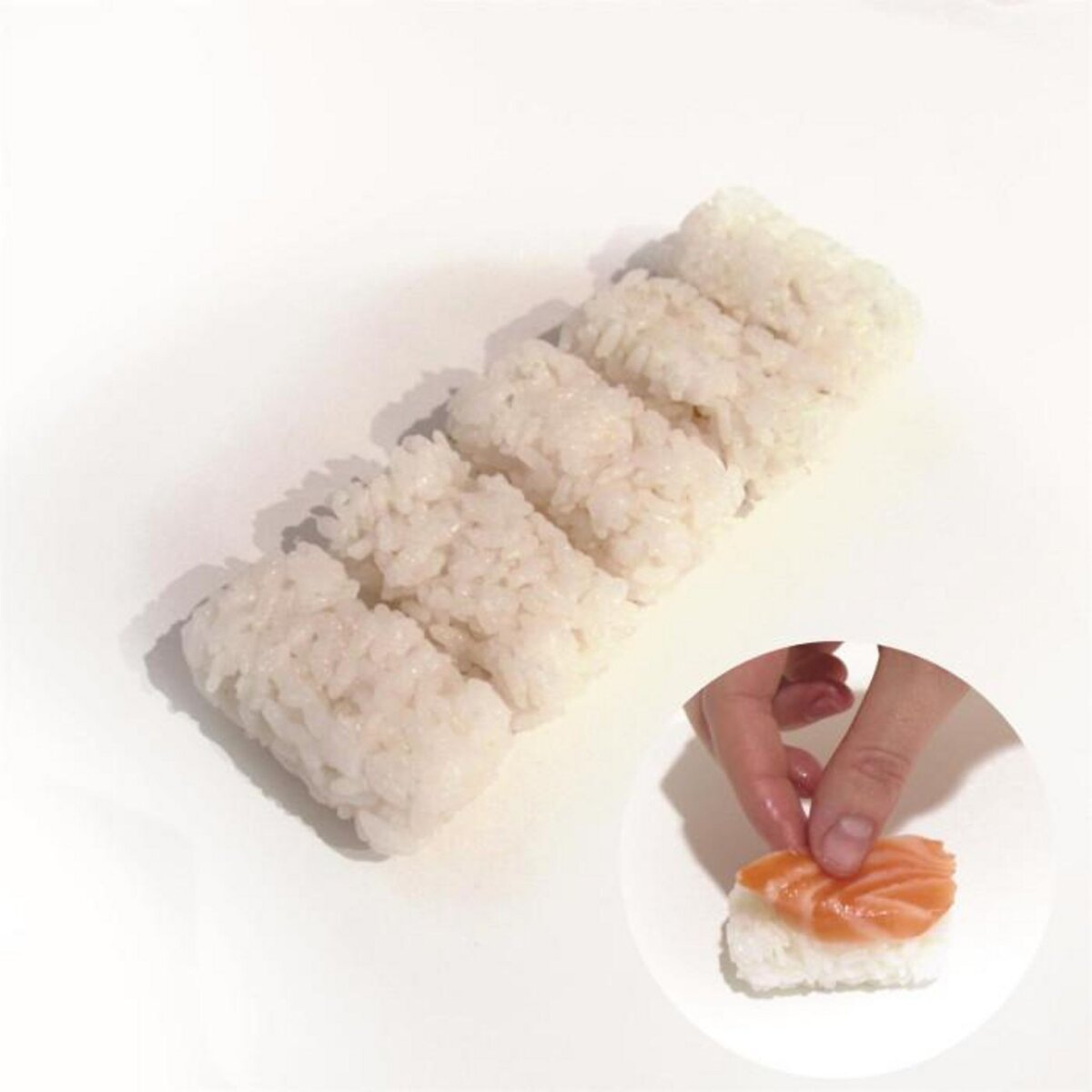 Paris Prix Moule à Sushi 5 Boules  Kawaii  16cm Transparent