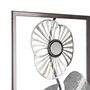 Voir la diapositive 2 : ATMOSPHERA Décoration Murale en Métal  Fleurs  61cm Argent