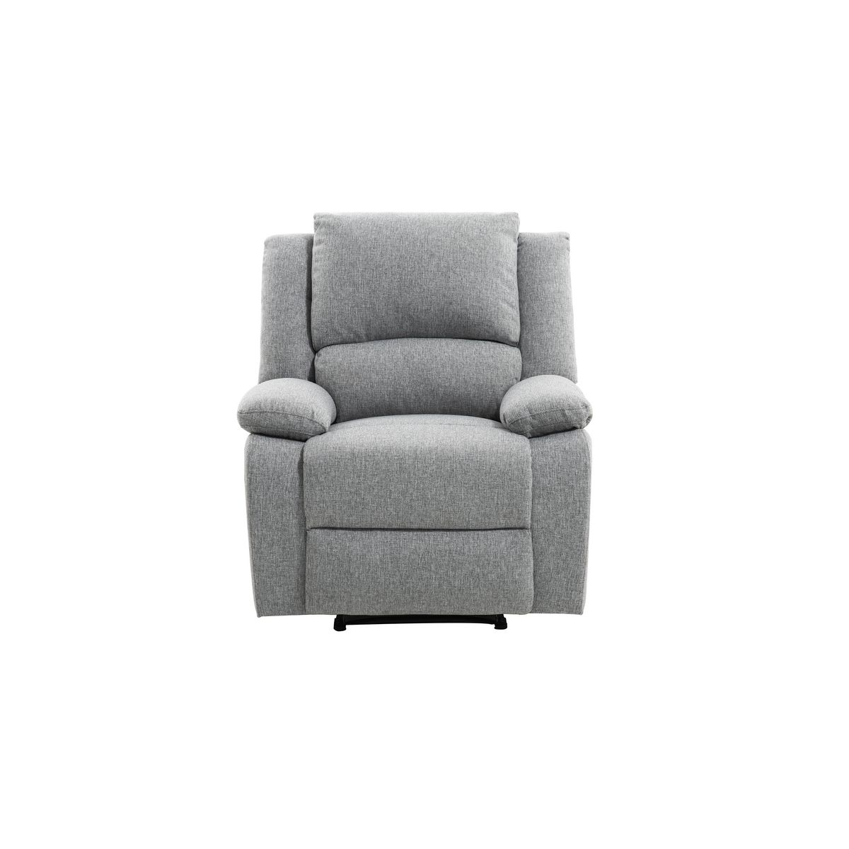 Fauteuil relax manuel HELENE 1 place tissu gris clair