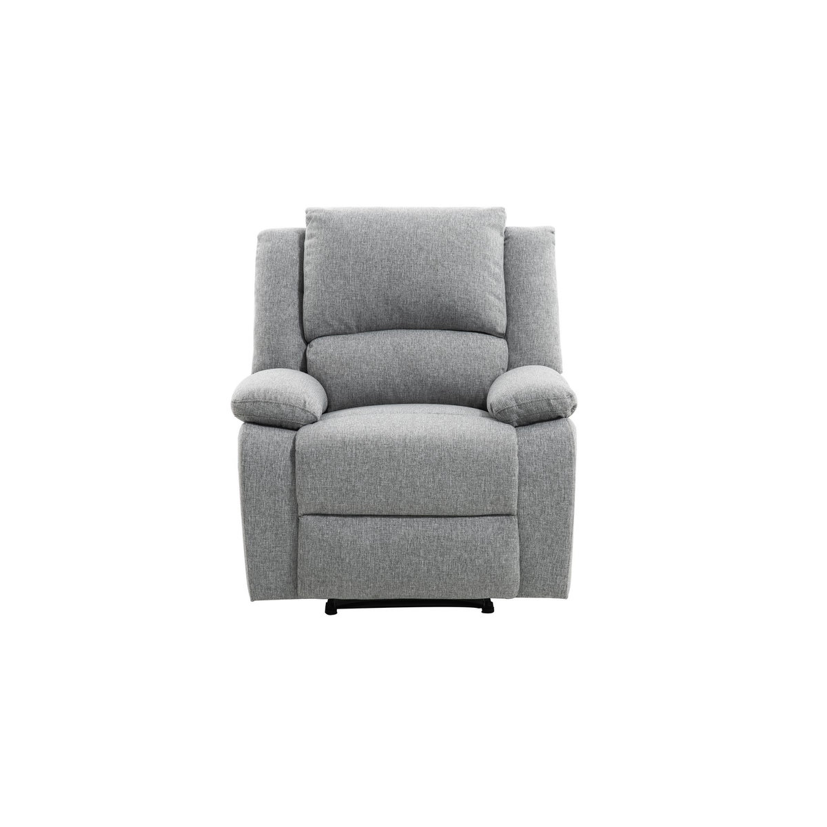 Fauteuil relax manuel HELENE 1 place tissu gris clair