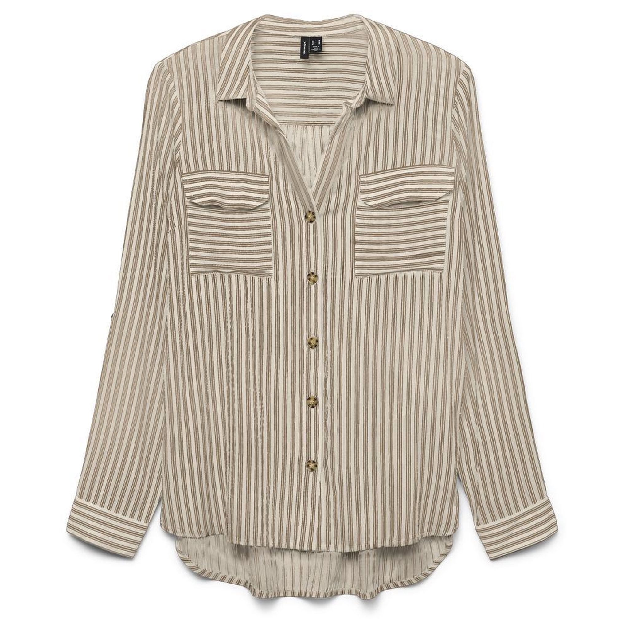 Vero Moda Chemise Beige/Taupe Femme Vero Moda Bumpy