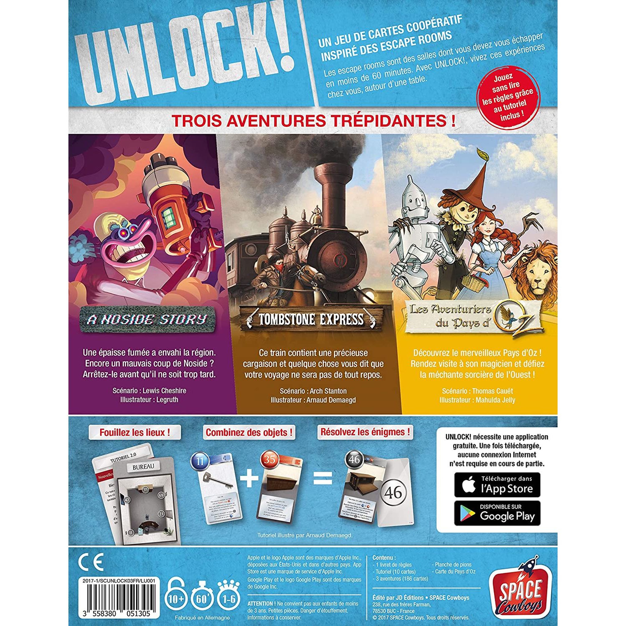 Voir la diapositive 3 : ASMODEE Jeu UNLOCK ! Secret aventures 