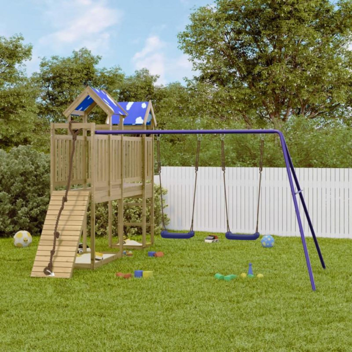 VIDAXL Aire de jeux d extérieur bois de pin imprégné