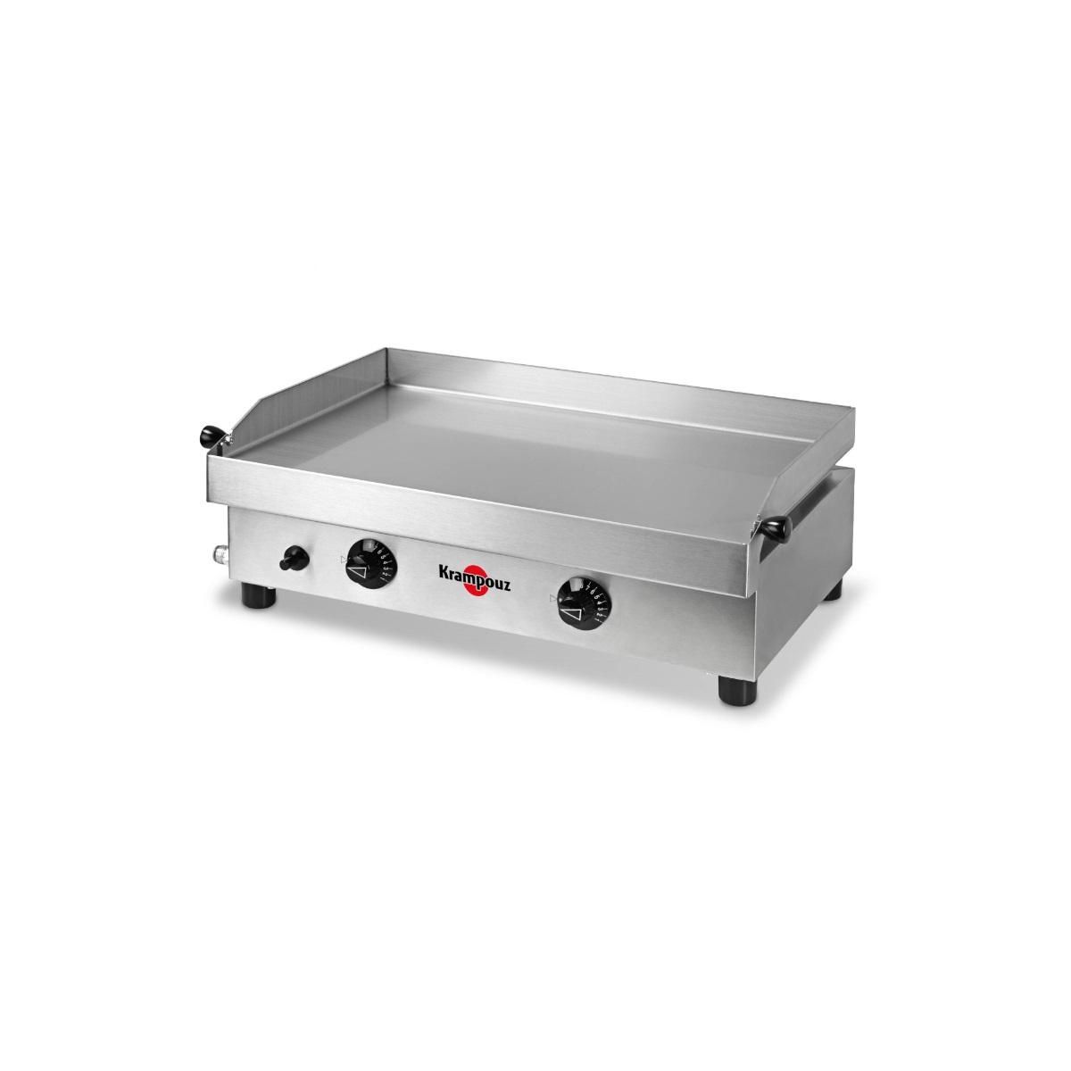 KRAMPOUZ Plancha gaz 3000w plaque inox 54x33cm - PFSB2MA-KR