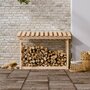 Voir la diapositive 3 : VIDAXL Support pour bois de chauffage 108x64,5x78 cm Bois de pin