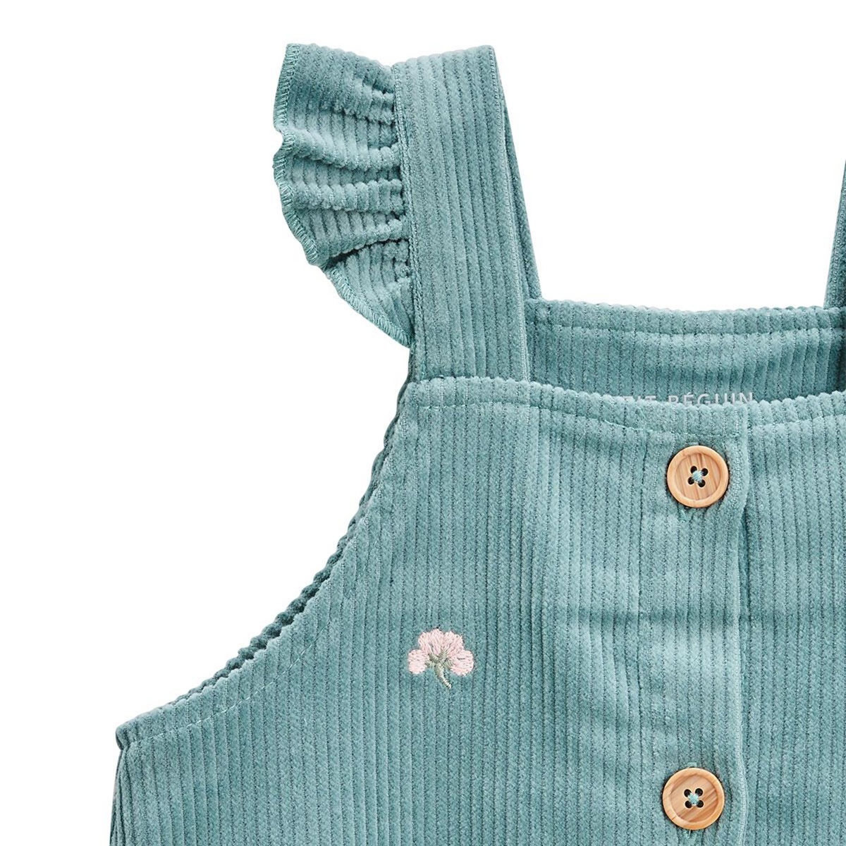 Petit Béguin Robe bébé en velours côtelé Naya