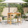 Voir la diapositive 3 : VIDAXL Ensemble de bar de jardin 5 pcs gris bois massif acacia rotin