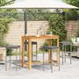 Voir la diapositive 3 : VIDAXL Ensemble de bar de jardin 5 pcs gris bois massif acacia rotin