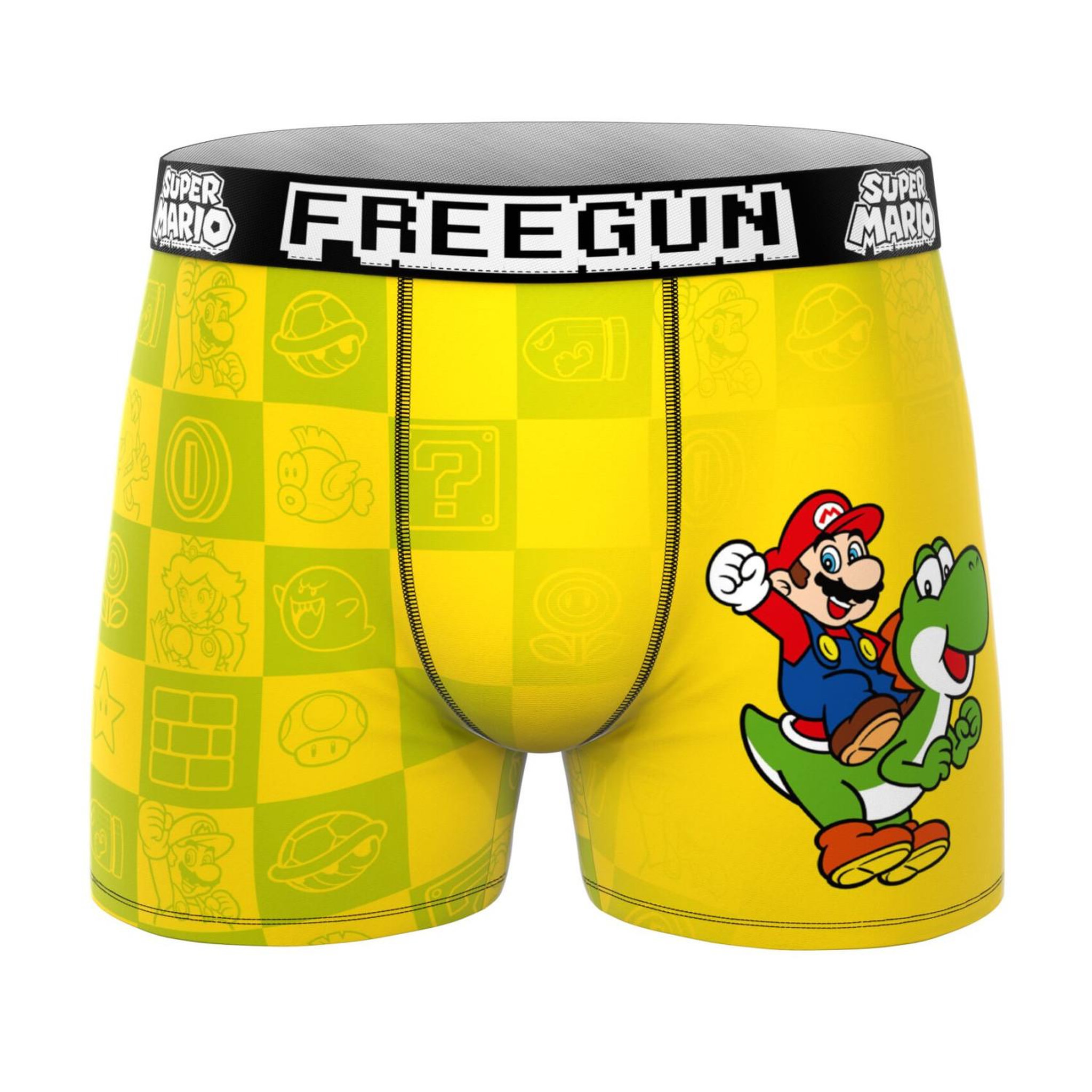 Voir la diapositive 3 : FREEGUN Lot de 3 boxers homme super mario bros