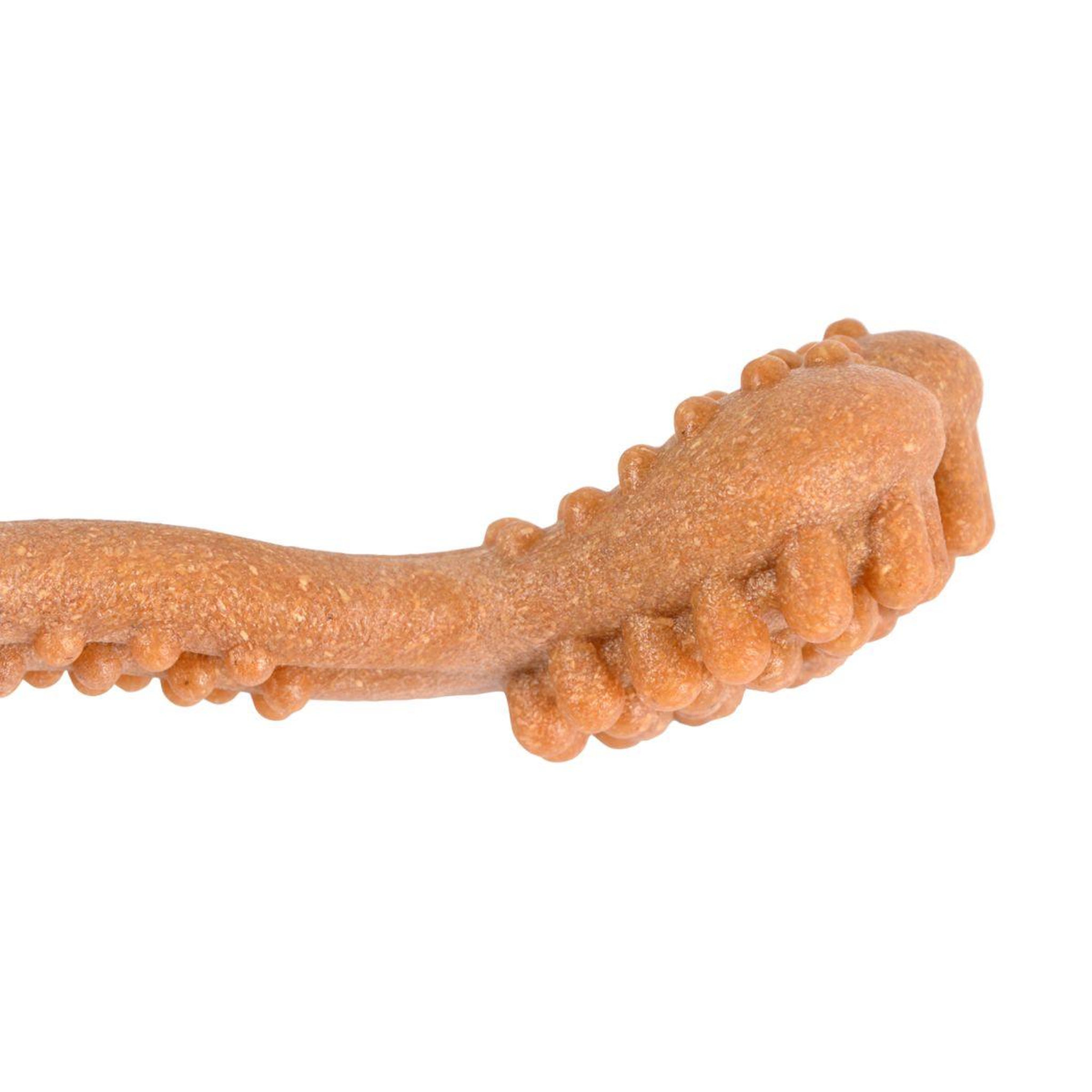 Voir la diapositive 2 : HOMEA Jouet os à mâcher  picots  17cm orange