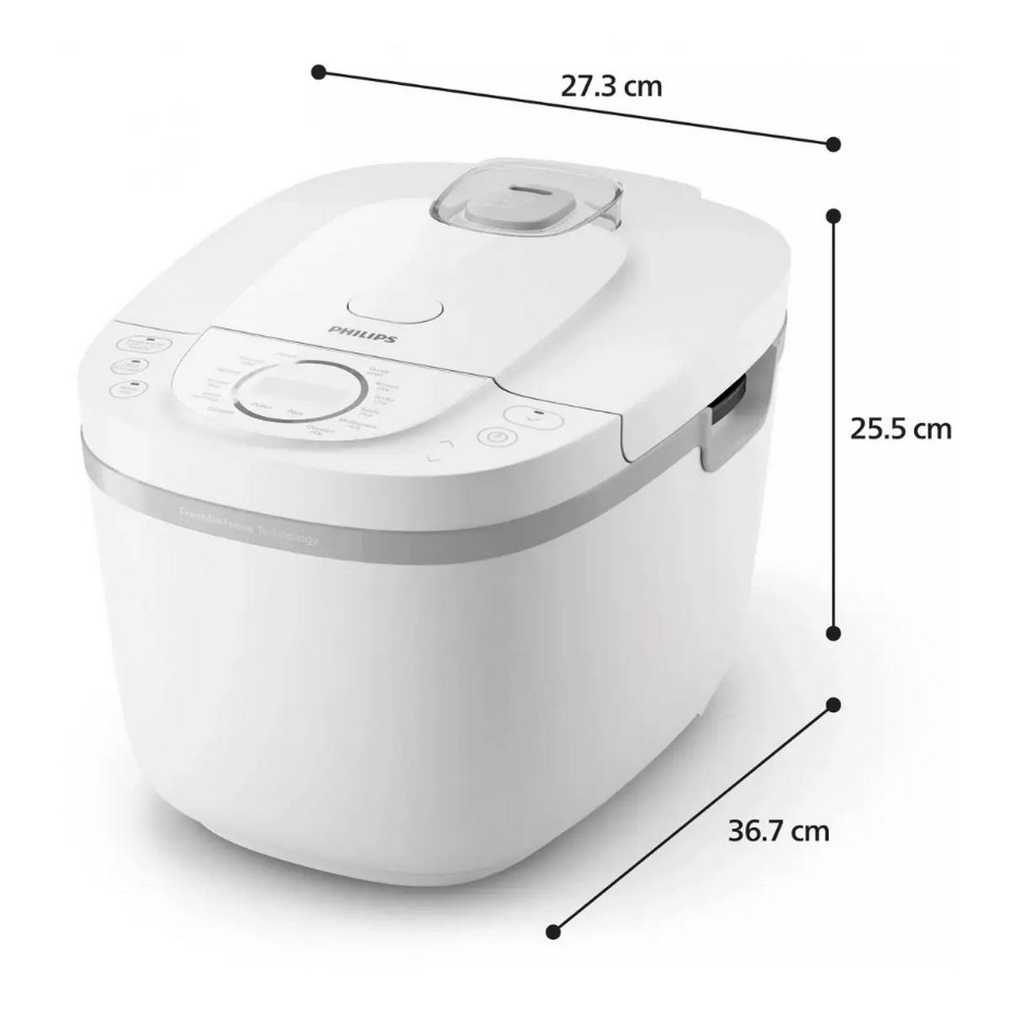 Voir la diapositive 4 : Philips Cuiseur à riz 1.8l 750w blanc - HD4717/30