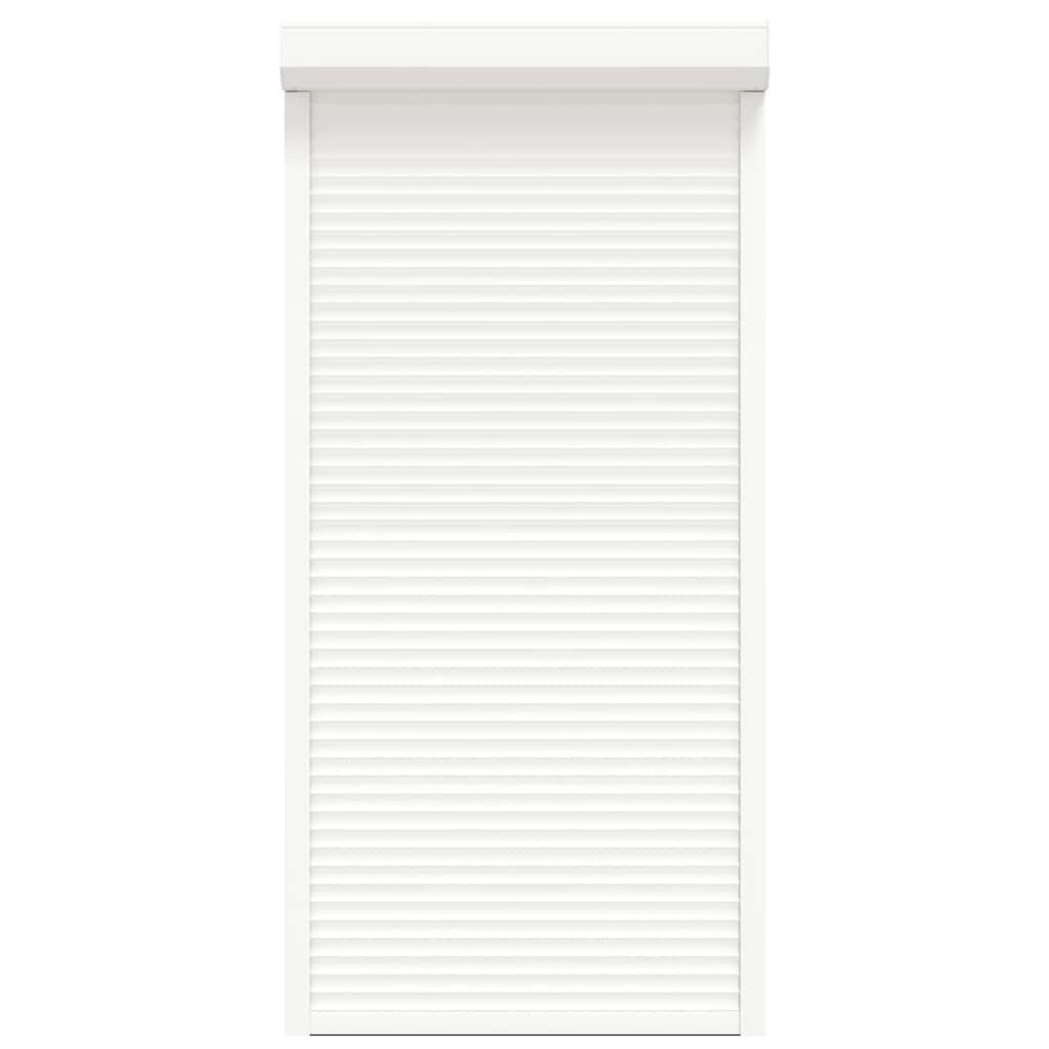 Voir la diapositive 4 : VIDAXL Volet roulant aluminium 100x210 cm blanc