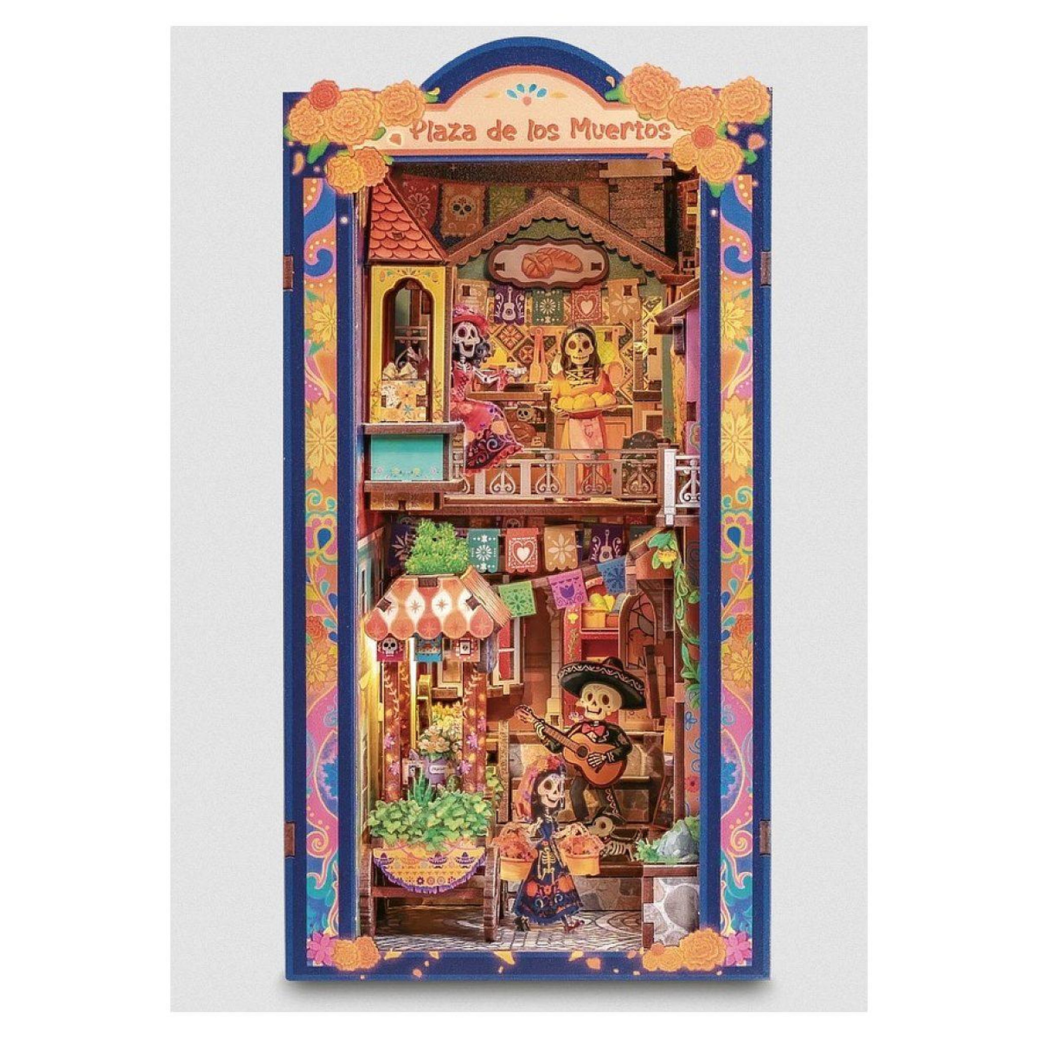 Voir la diapositive 2 : Blackrock Editions Booknook - Plaza De Los Muertos : La Fete Aux Mille Couleurs