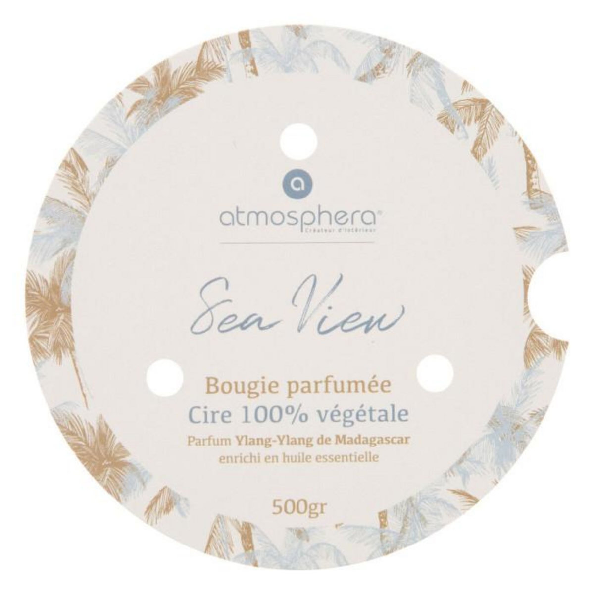 ATMOSPHERA Bougie Parfumée Déco  Seav  500g Ylang Ylang