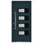 Voir la diapositive 4 : VIDAXL Porte d'entree Anthracite 100x210 cm Aluminium et PVC