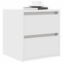 Voir la diapositive 4 : VIDAXL Tables de chevet murales 2 pcs blanc 38x34x40 cm