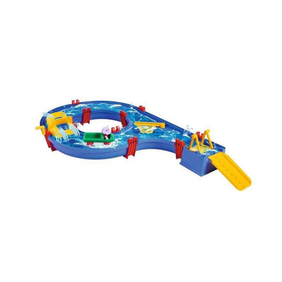 BIG aquaplay set amphie - circuit de jeu deau - 1 vehicule + 1 figurine