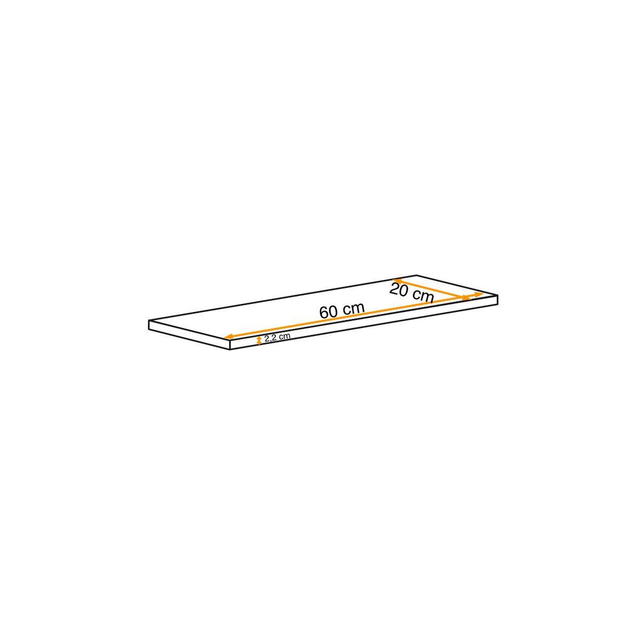 Voir la diapositive 2 : Paris Prix Étagère murale design  switch  60cm naturel