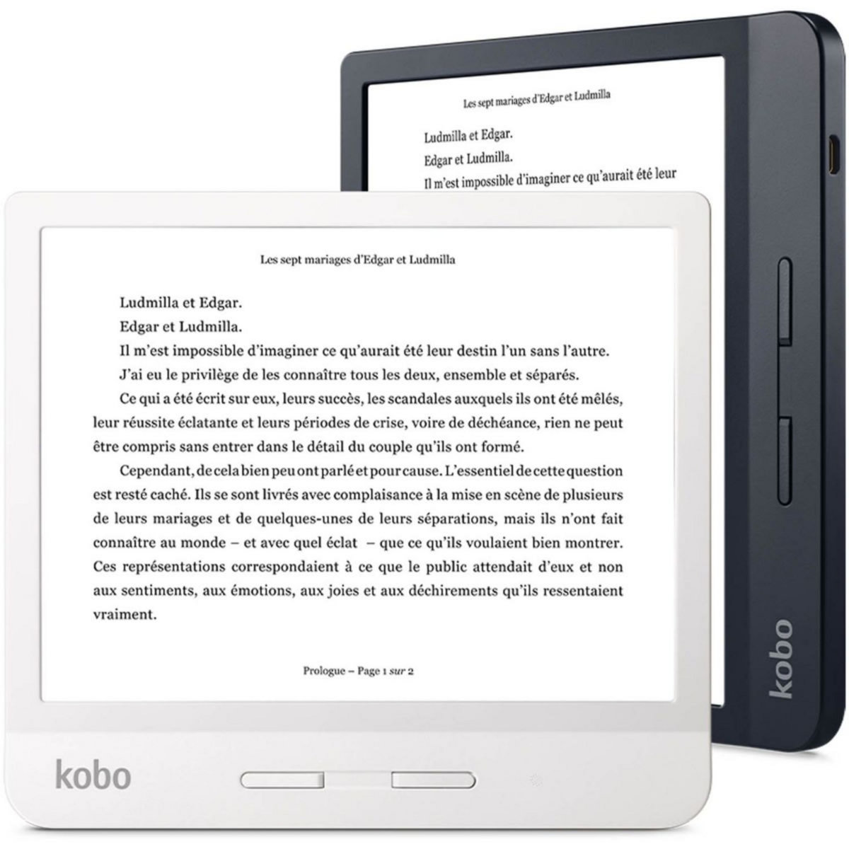 kobo Liseuse eBook Libra H2O 7¨ Noire - 8Go