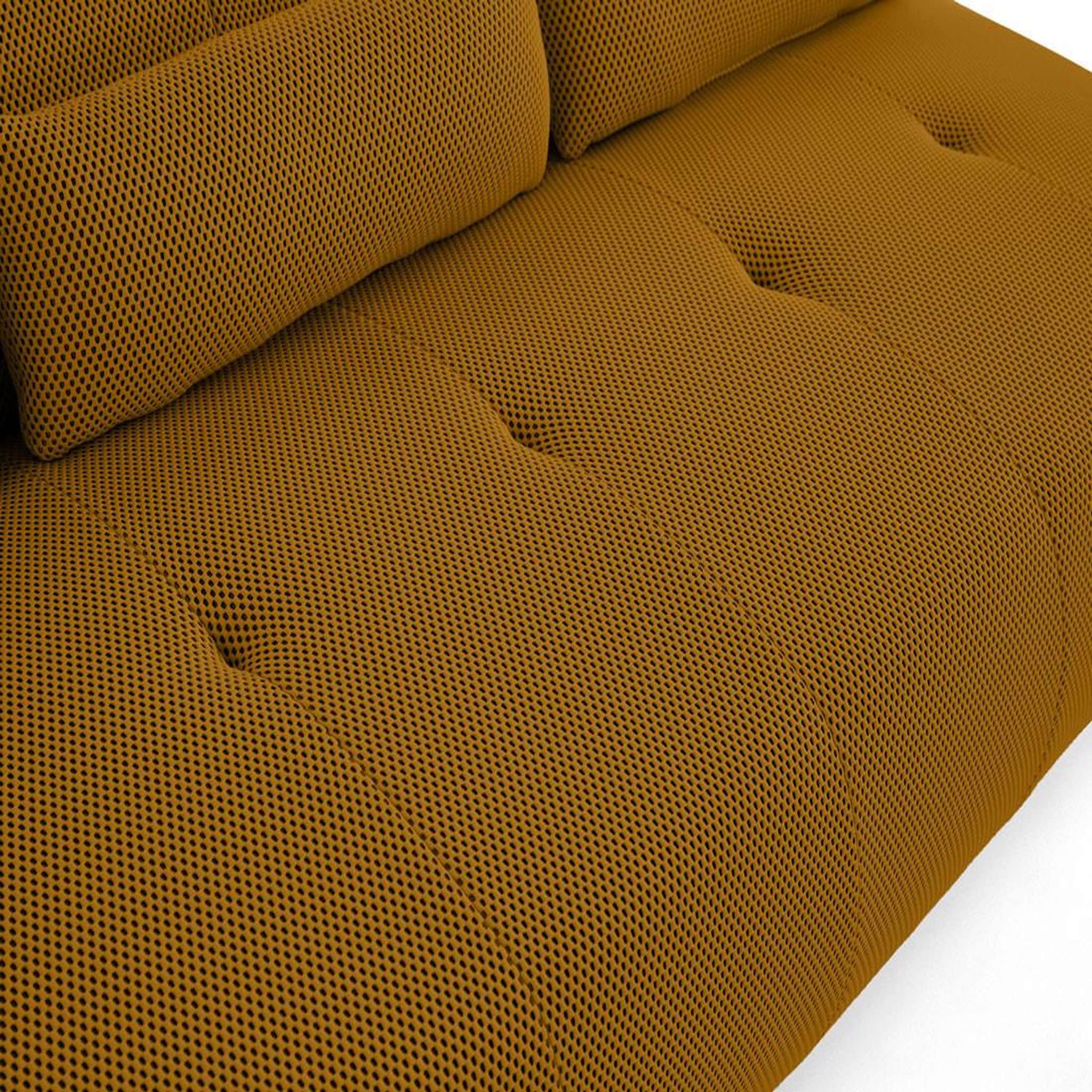 Voir la diapositive 5 : LISA DESIGN Onyx - canapé droit 3 places - en tissu mailles 3d