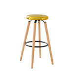 SOBUY Tabouret de Bar Assise Métal Couleur Or 39x39x73cm FST89-G