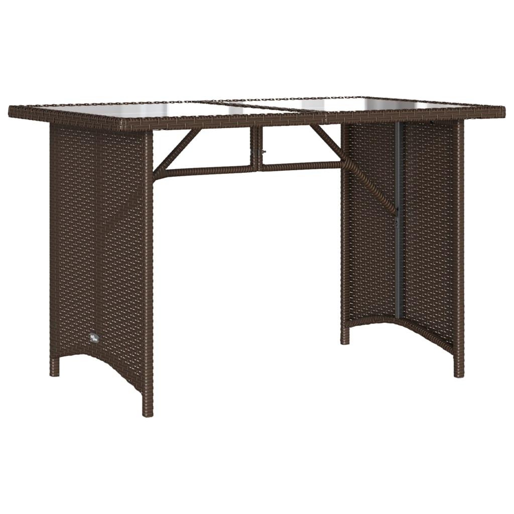 Voir la diapositive 5 : VIDAXL Ensemble a manger de jardin avec coussins 2 pcs marron rotin