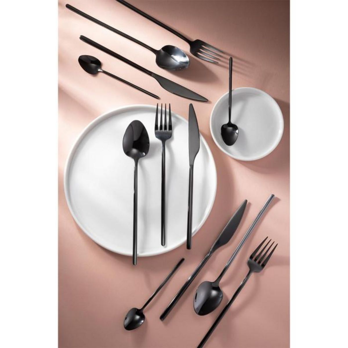 Paris Prix Ménagère 24 Pièces en Inox  Irvin Brillant  27cm Noir