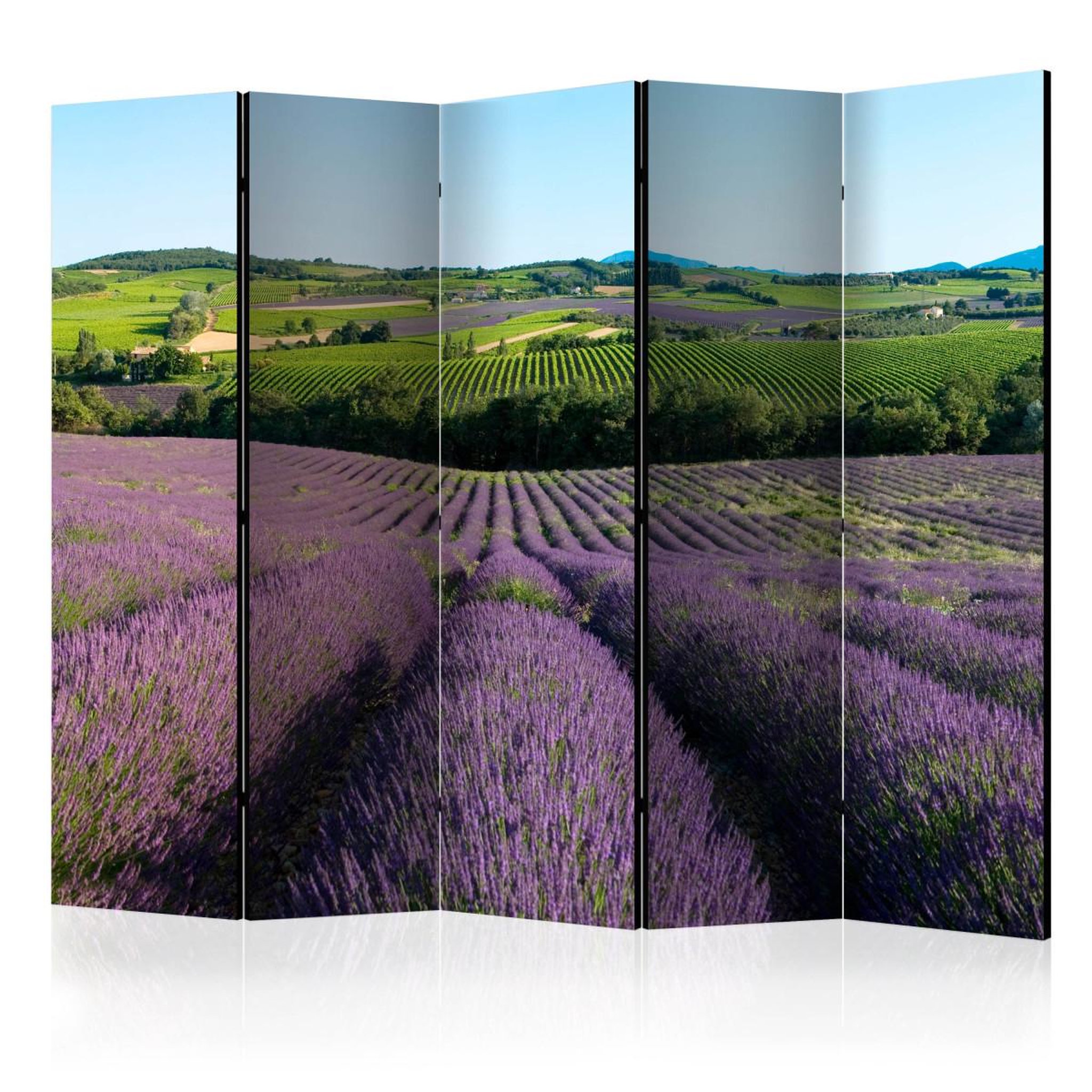 Paris Prix Paravent 5 volets  lavender fields  172x225cm