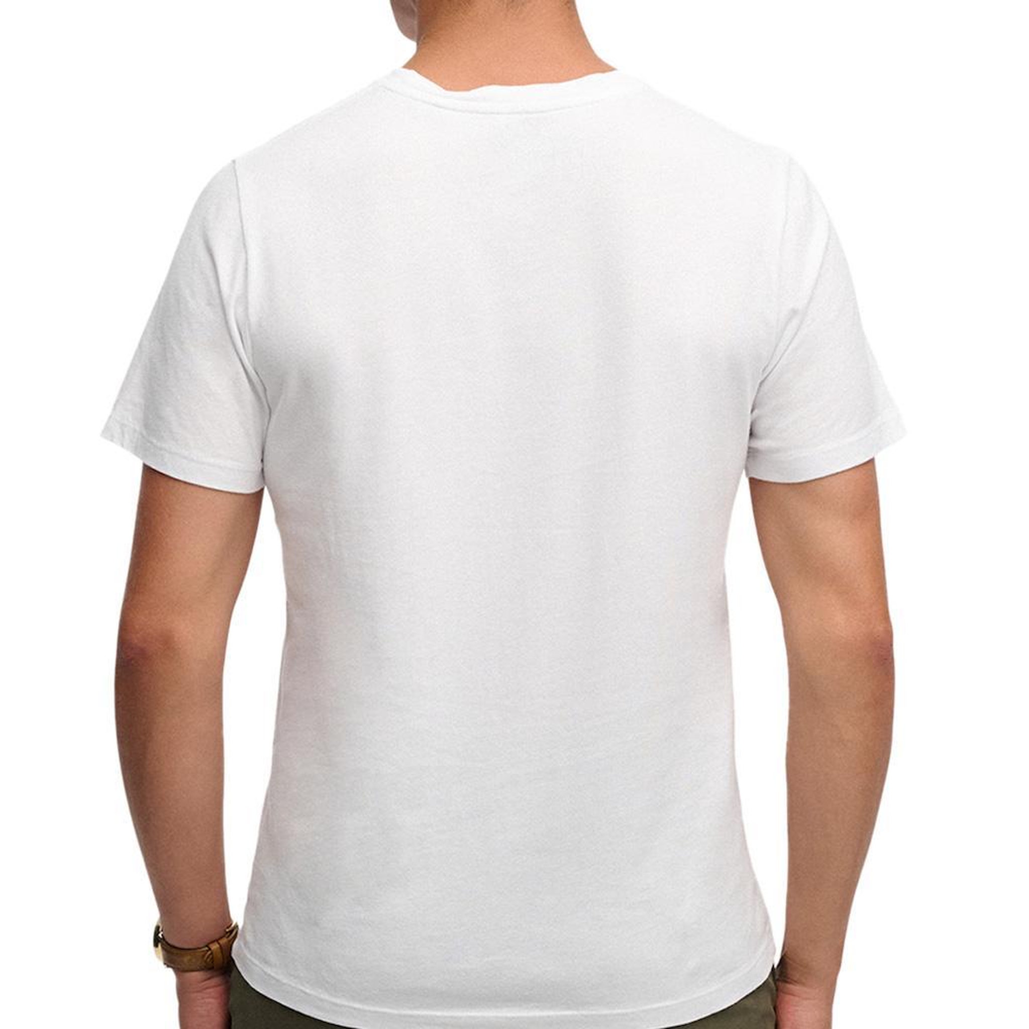 Voir la diapositive 2 : SUPERDRY T-Shirt Blanc Homme Superdry Classic Essential