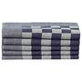 Voir la diapositive 5 : VIDAXL Ensemble de serviettes 50 pcs bleu et blanc coton