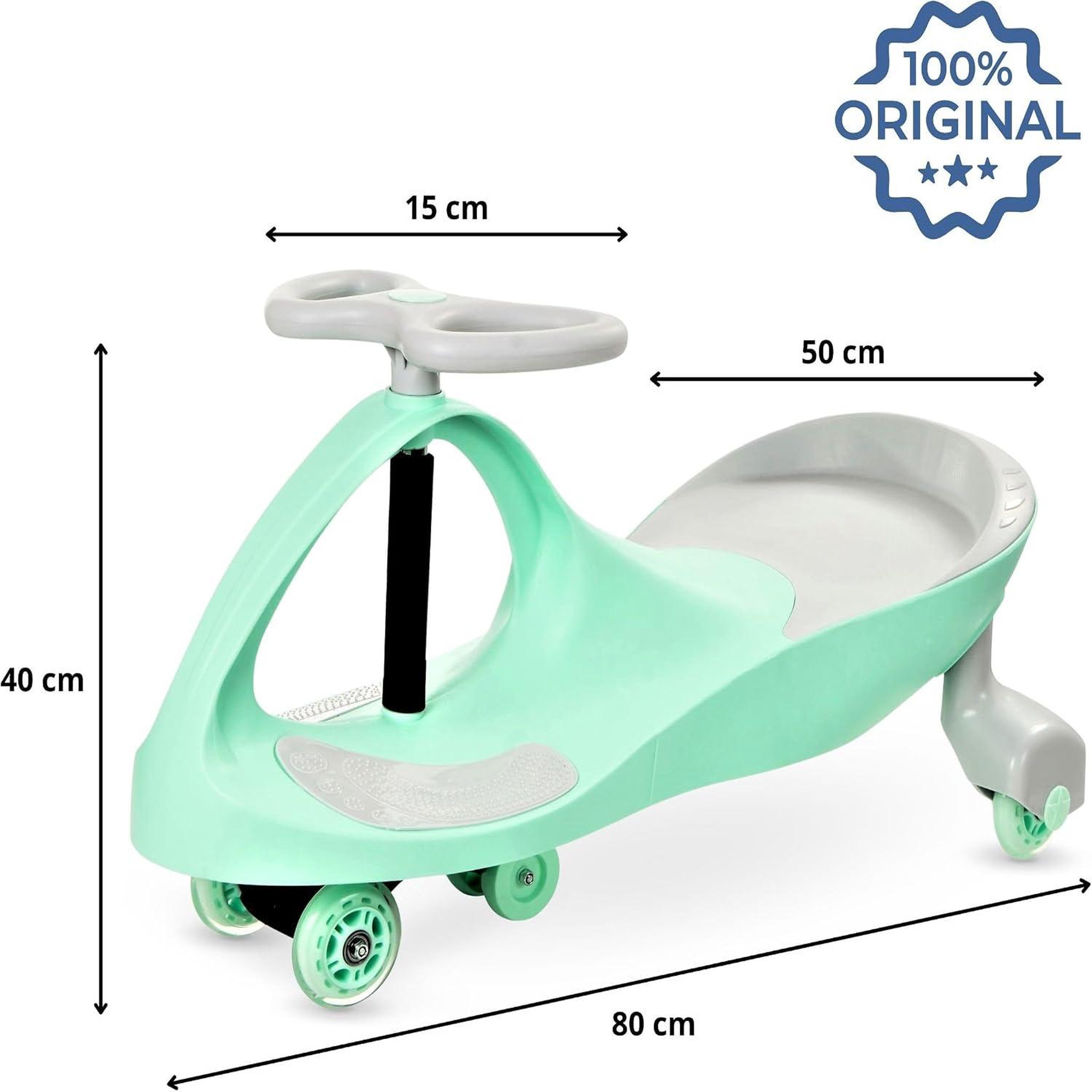 Voir la diapositive 3 : MAMABRUM Voiture Porteur Enfant Twistcar, Tourner le Guidon pour Avancer, Draisienne 120kg, Roues LED
