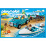 Voir la diapositive 3 : PLAYMOBIL 6864 - Summer Fun - Voiture avec bateau et moteur submersible
