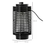 OUTSUNNY Outsunny Lampe anti-insectes anti moustique design lanterne tue mouche électrique destructeur d'insectes LED 3 W noir