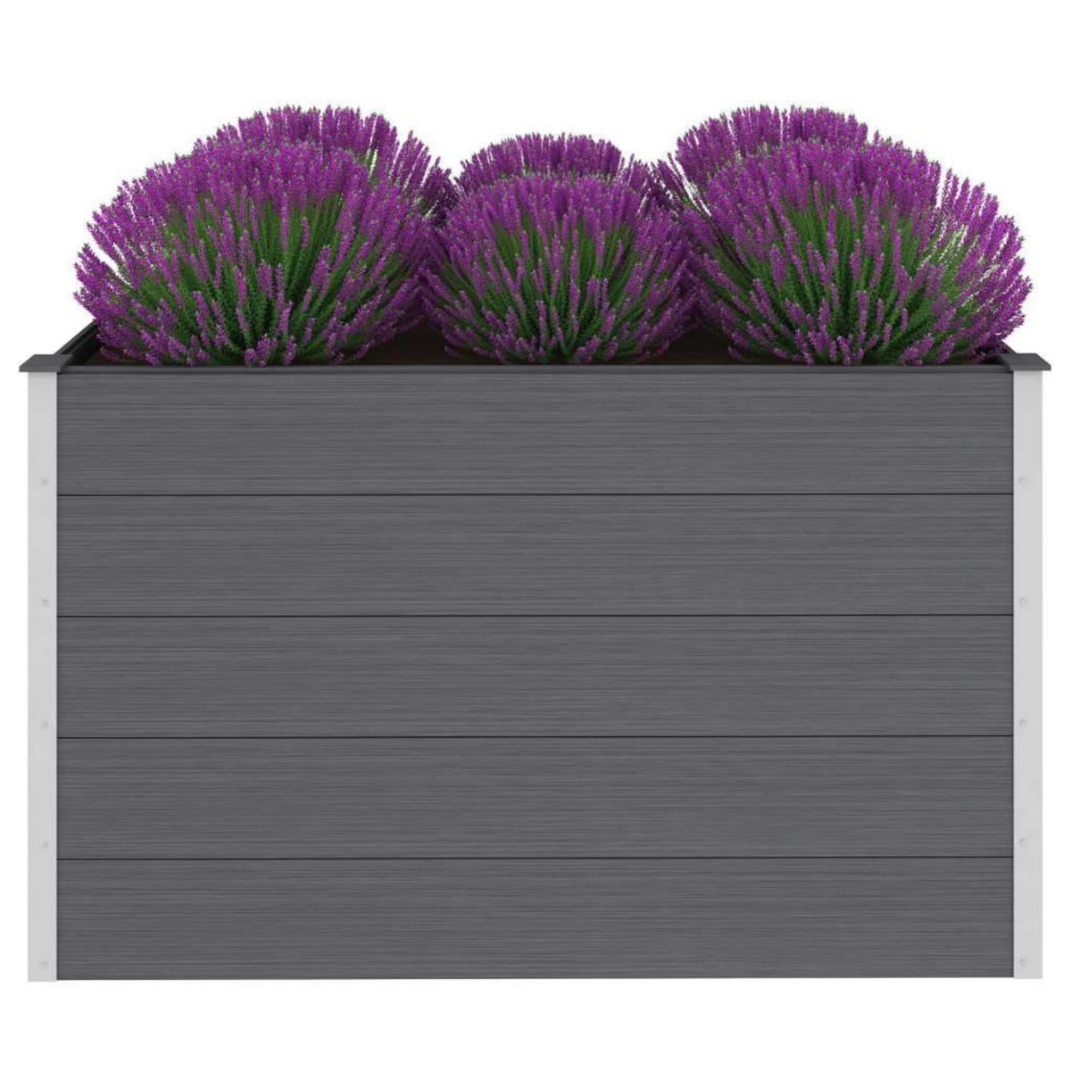 VIDAXL Lit sureleve de jardin WPC 150x100x91 cm Gris