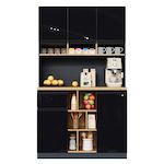 MERAX Buffet de cuisine. Coloris disponibles : Noir, Blanc