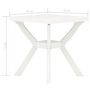 Voir la diapositive 5 : VIDAXL Table de bistro Blanc 70x70x72 cm Plastique