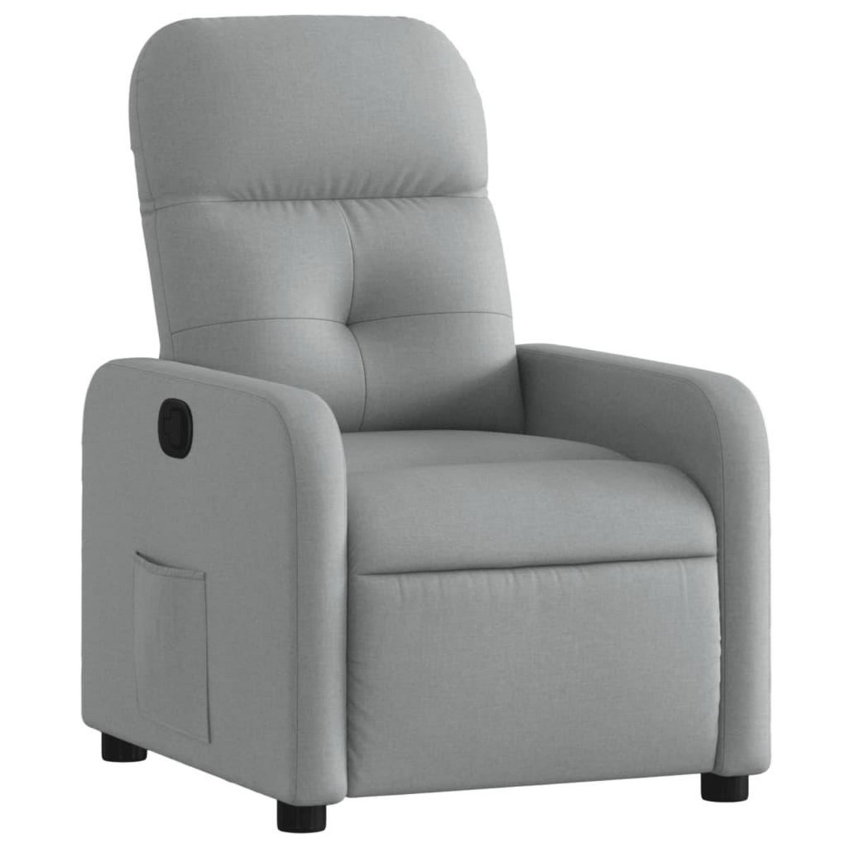 VIDAXL Fauteuil inclinable Gris clair Tissu