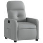 Voir la diapositive 2 : VIDAXL Fauteuil inclinable Gris clair Tissu