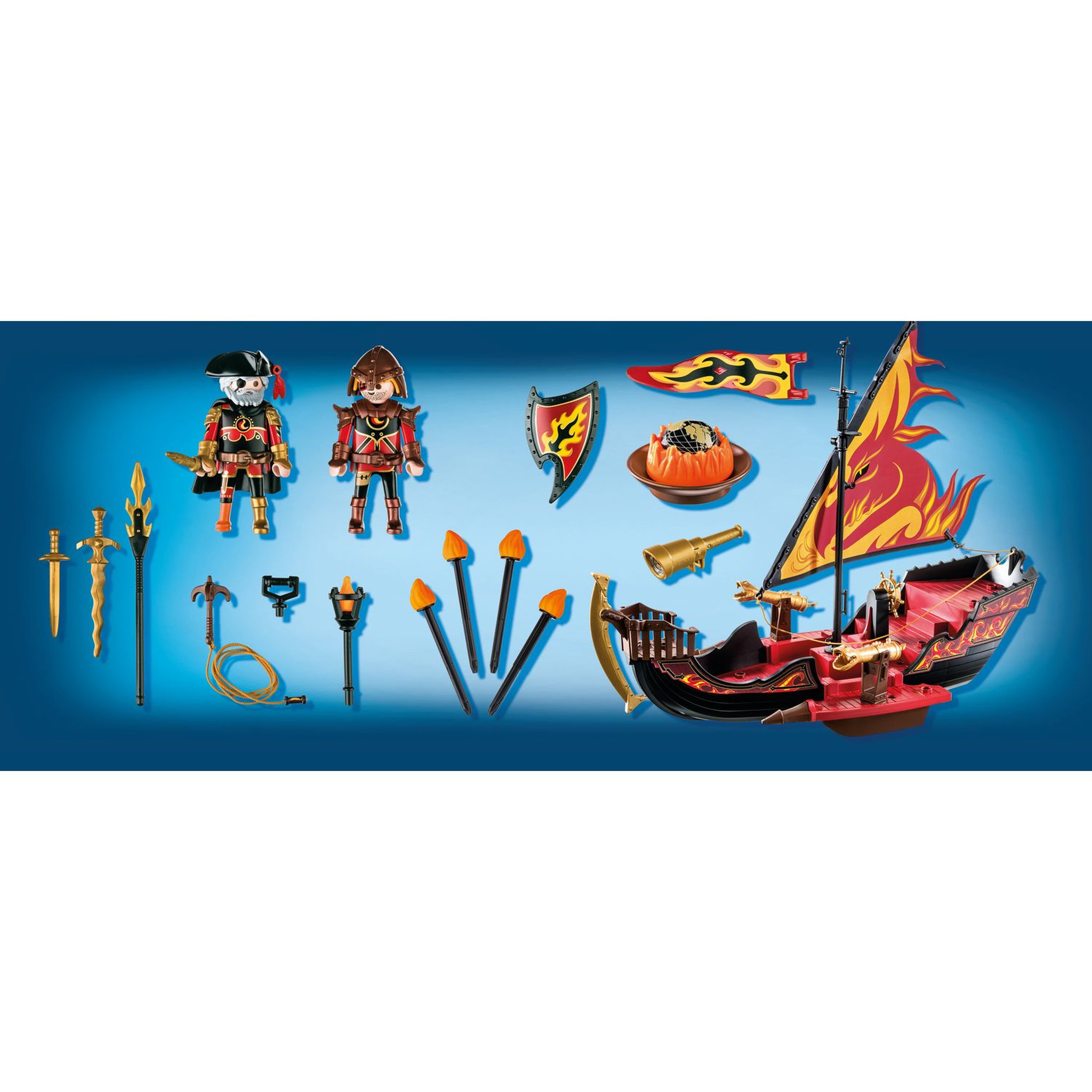 Voir la diapositive 3 : PLAYMOBIL 70641 Novelmore - Navire de combat des Burnham Raiders 