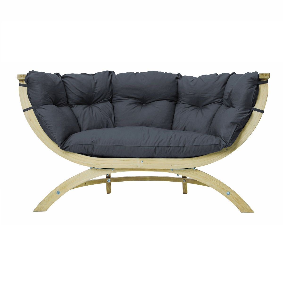 Canapé deux personnes Siena Due Gris Antharcite