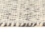 VIDAXL Tapis Laine tissee a la main 120x170 cm Blanc/Gris/Noir/Marron