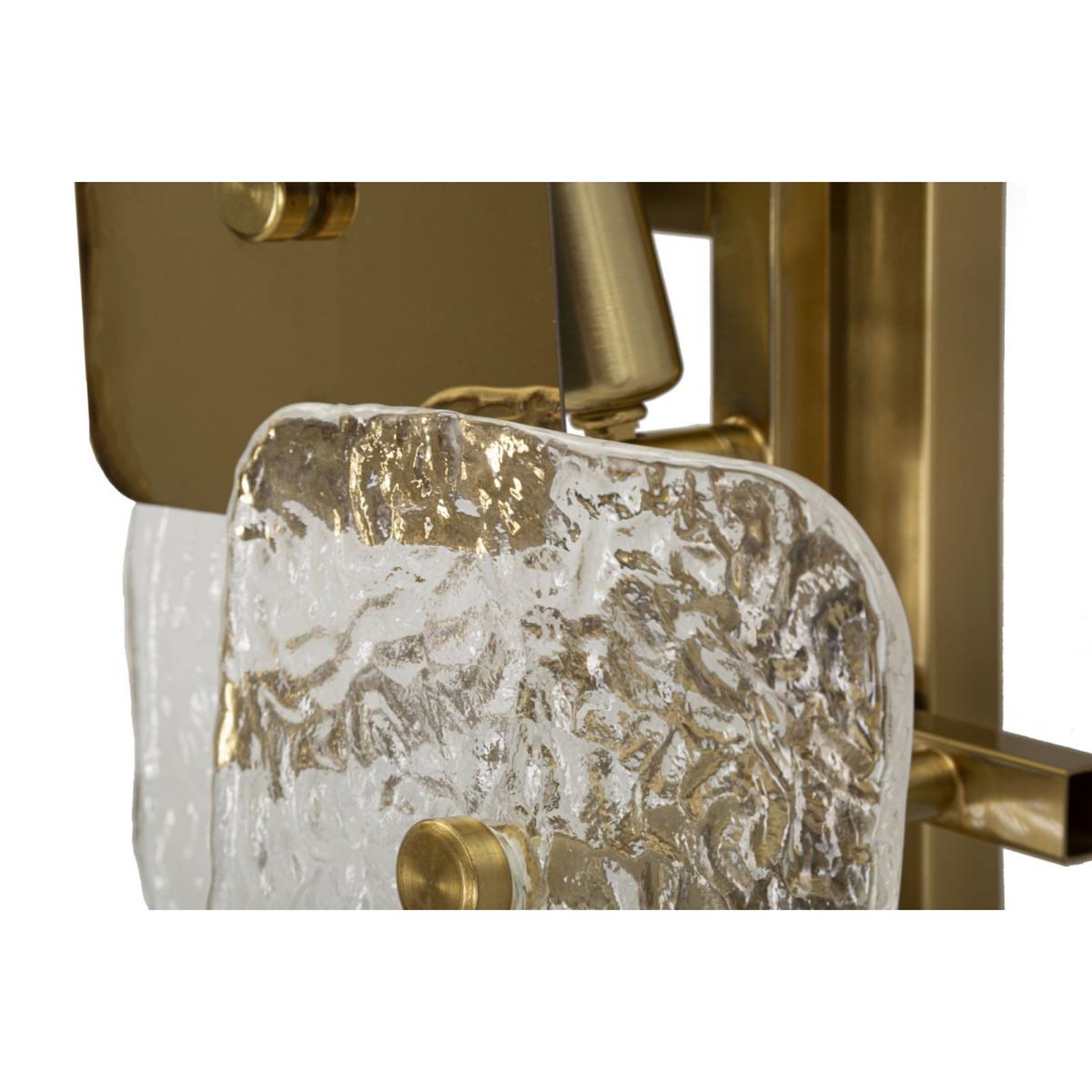 Voir la diapositive 4 : Paris Prix Applique Murale Design en Verre  Glassy  76cm Or